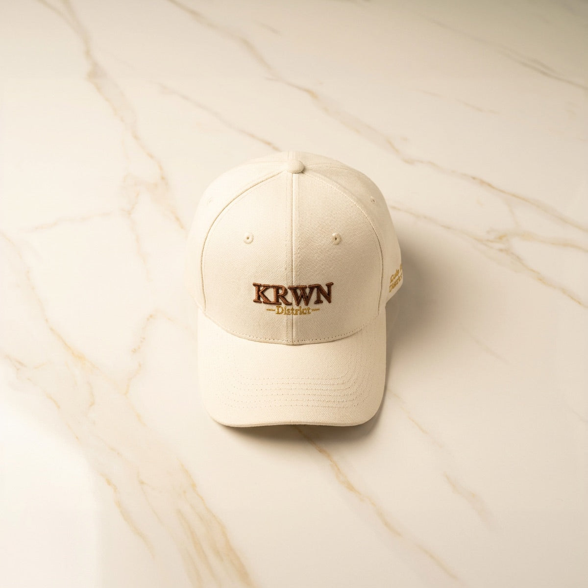 KRWN District Baseball Cap on marble — Baseball Caps collection