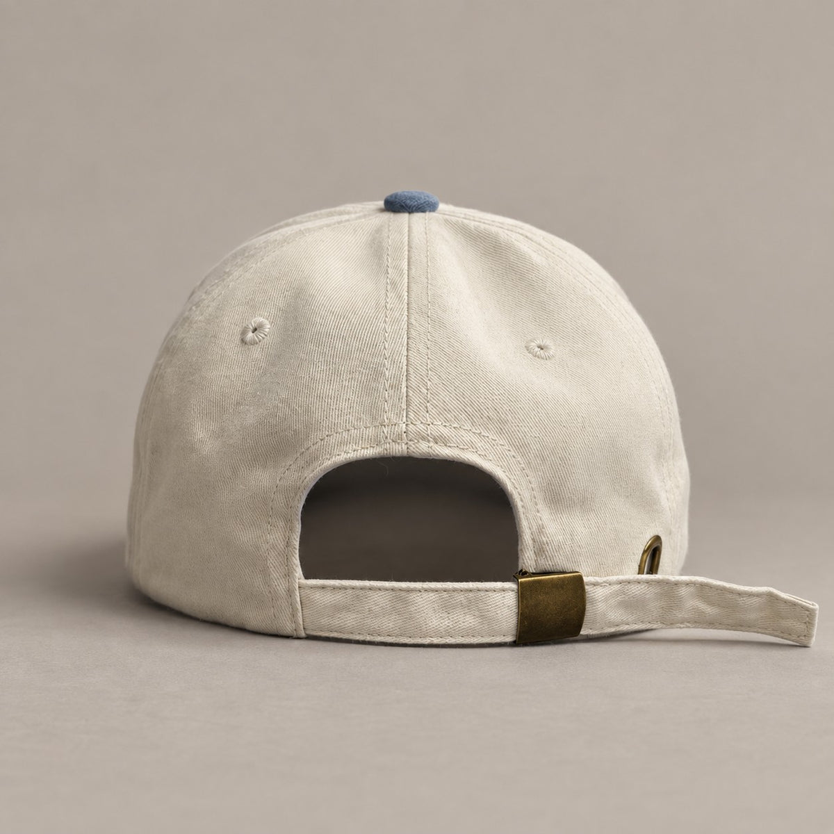 KRWN DISTRICT The Culture Two-Tone — back view with adjustable strap and brass slide buckle (AI-generated)