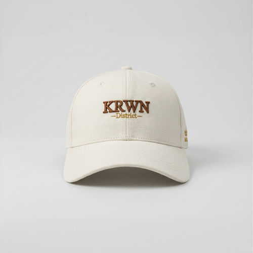 KRWN District Premium Baseball Cap - Limited edition streetwear cap from the Rule the District '26 drop | Premium headwear